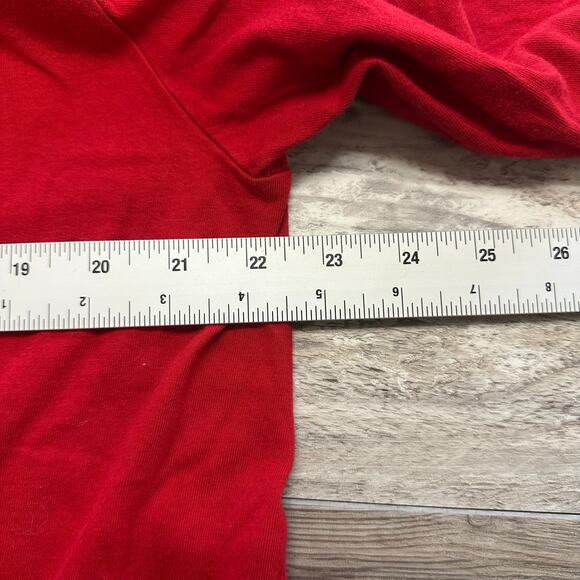 Vintage American Eagle Red Mens L Skater Graphic Edgy T-Shirt Pin Up Girl y2k - Picture 5 of 8